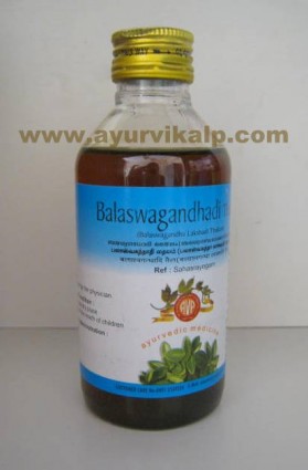 Arya Vaidya, Ayurvedic BALASWAGANDHADI THAILAM, 200ml, Useful In The Body and Head In Chronic Fever, Sleeplessness